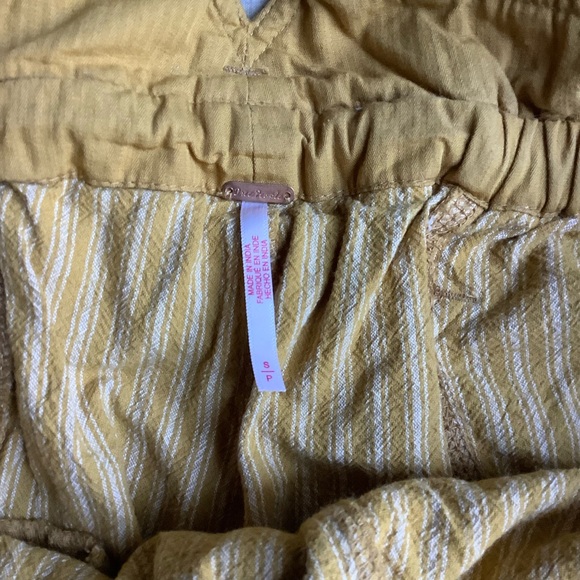 Free People Runyon Oversized Drop Crotch Harem Striped Pants - Picture 8 of 8